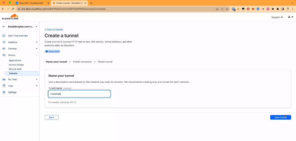 图片[7]-抗攻击 无需开放额外端口 无需服务器 随时随地访问局域网Web应用 Cloudflare Tunnel-知遇博客