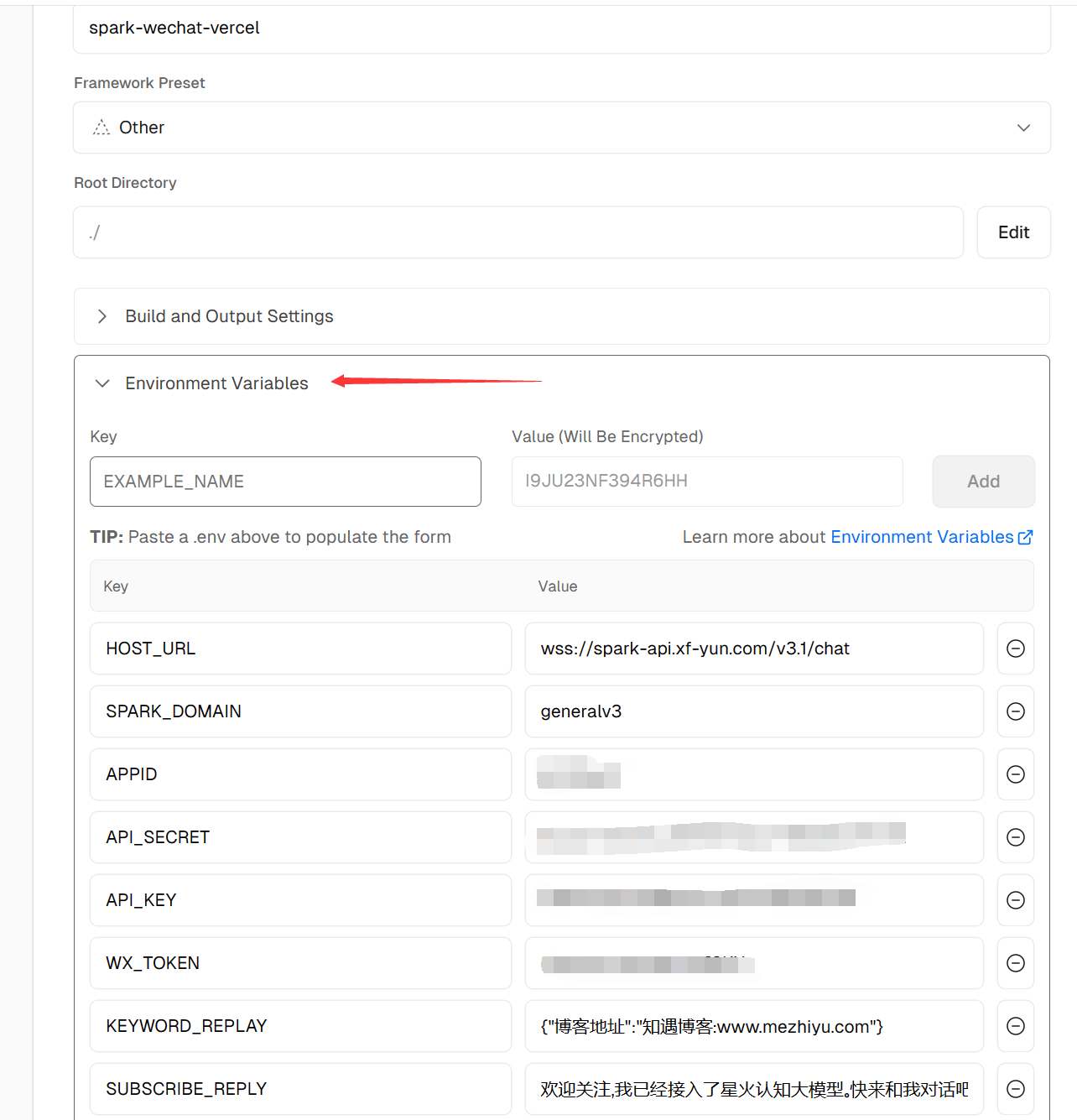 图片[7]-如何把科大讯飞星火认知大模型接入微信公众号-知遇博客