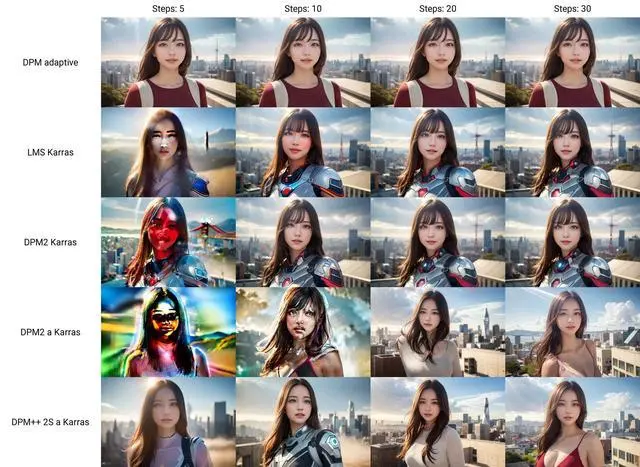 图片[3]-AI绘画研究，集中对比20种采样模式的优劣异同-知遇博客