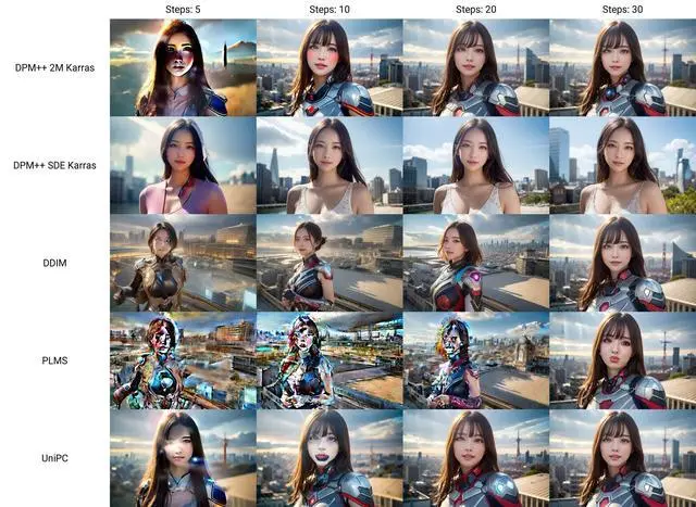 图片[4]-AI绘画研究，集中对比20种采样模式的优劣异同-知遇博客